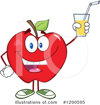 Apple Juice Clipart #1200505 by Hit Toon