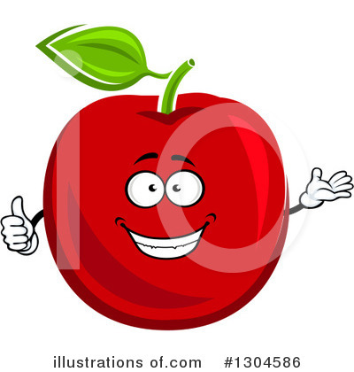 Royalty-Free (RF) Apple Clipart Illustration by Vector Tradition SM - Stock Sample #1304586