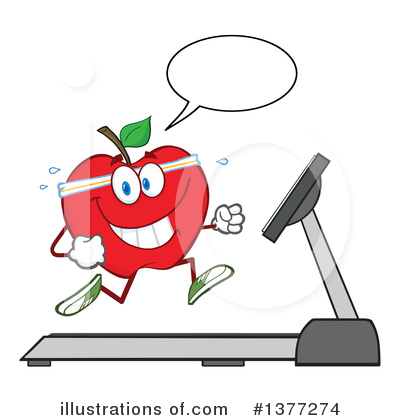 Royalty-Free (RF) Apple Clipart Illustration by Hit Toon - Stock Sample #1377274