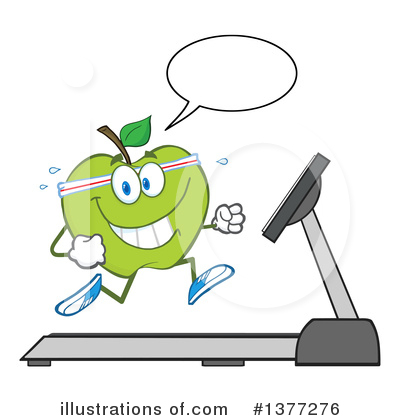 Green Apple Clipart #1377276 by Hit Toon