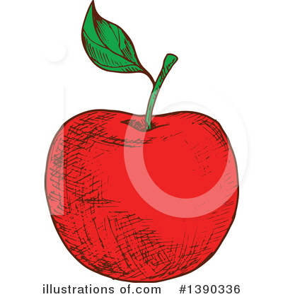 Royalty-Free (RF) Apple Clipart Illustration by Vector Tradition SM - Stock Sample #1390336