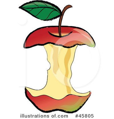 Royalty-Free (RF) Apple Clipart Illustration by Pams Clipart - Stock Sample #45805