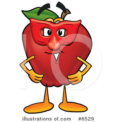 Royalty-Free (RF) Apple Clipart Illustration by Mascot Junction - Stock Sample #6529