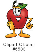 Apple Clipart #6533 by Mascot Junction