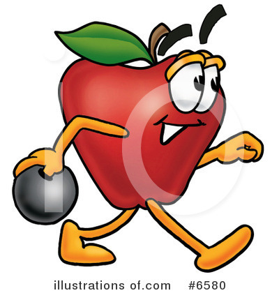 Apple Character Clipart #6580 by Mascot Junction