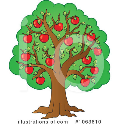 Royalty-Free (RF) Apple Tree Clipart Illustration by visekart - Stock Sample #1063810