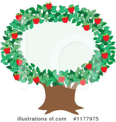Royalty-Free (RF) Apple Tree Clipart Illustration by Maria Bell - Stock Sample #1177975