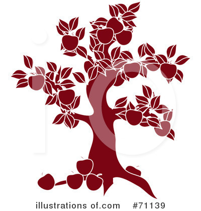 Royalty-Free (RF) Apple Tree Clipart Illustration by Pams Clipart - Stock Sample #71139