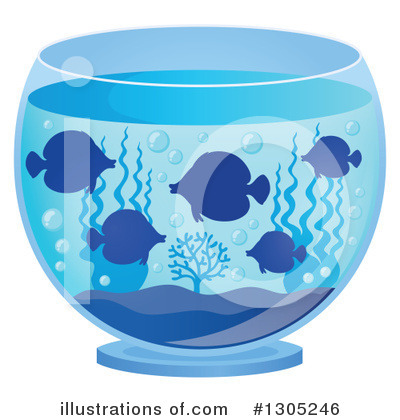 Royalty-Free (RF) Aquarium Clipart Illustration by visekart - Stock Sample #1305246