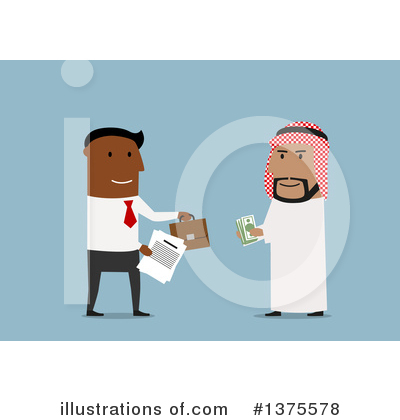 Royalty-Free (RF) Arabian Business Man Clipart Illustration by Vector Tradition SM - Stock Sample #1375578