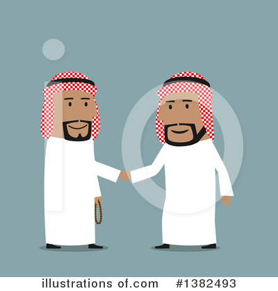 Arabian Businessman Clipart #1382493 by Vector Tradition SM