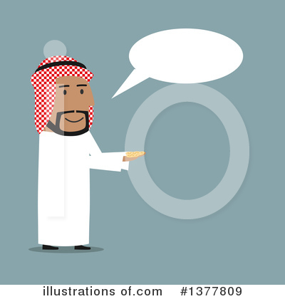Arabian Businessman Clipart #1377809 by Vector Tradition SM
