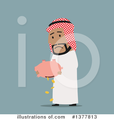 Arabian Businessman Clipart #1377813 by Vector Tradition SM