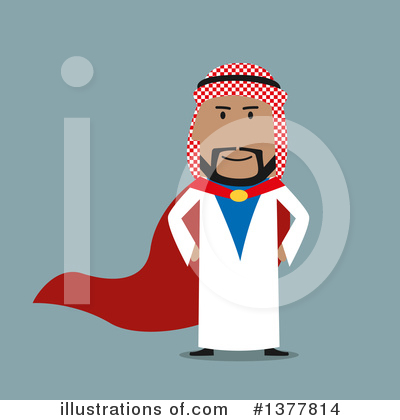 Arabian Businessman Clipart #1377814 by Vector Tradition SM
