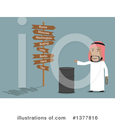 Arabian Businessman Clipart #1377816 by Vector Tradition SM
