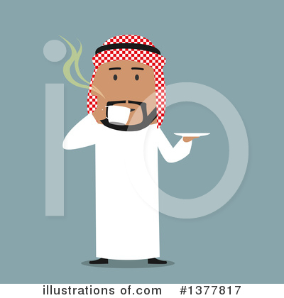 Arabian Businessman Clipart #1377817 by Vector Tradition SM