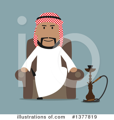 Arabian Businessman Clipart #1377819 by Vector Tradition SM