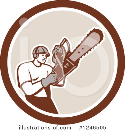 Chainsaw Clipart #1246505 by patrimonio