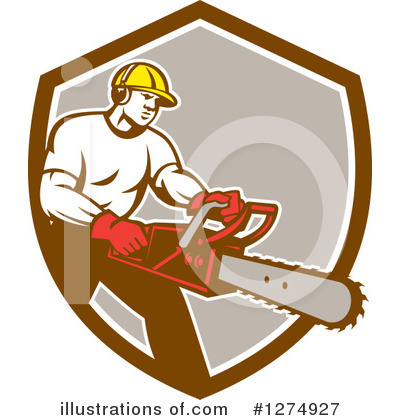 Chainsaw Clipart #1274927 by patrimonio