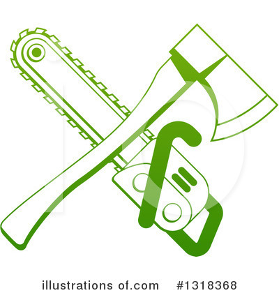 Chainsaw Clipart #1318368 by AtStockIllustration