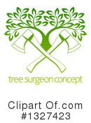 Arborist Clipart #1327423 by AtStockIllustration