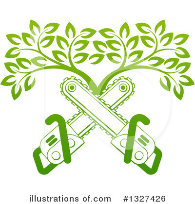 Arborist Clipart #1327426 by AtStockIllustration