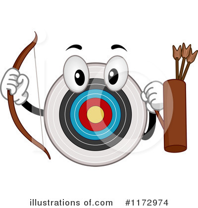 Royalty-Free (RF) Archery Clipart Illustration by BNP Design Studio - Stock Sample #1172974