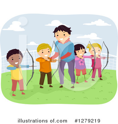 Royalty-Free (RF) Archery Clipart Illustration by BNP Design Studio - Stock Sample #1279219