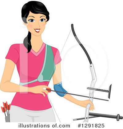 Royalty-Free (RF) Archery Clipart Illustration by BNP Design Studio - Stock Sample #1291825