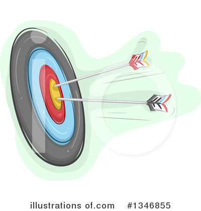Royalty-Free (RF) Archery Clipart Illustration by BNP Design Studio - Stock Sample #1346855