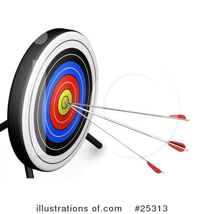 Royalty-Free (RF) Archery Clipart Illustration by KJ Pargeter - Stock Sample #25313