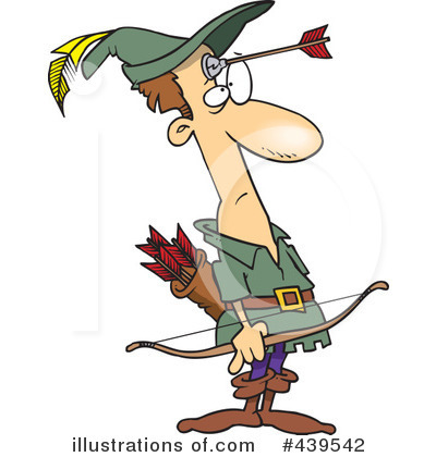 Royalty-Free (RF) Archery Clipart Illustration by toonaday - Stock Sample #439542