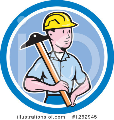 Builder Clipart #1262945 by patrimonio