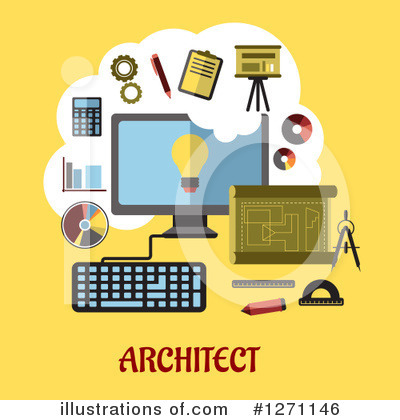 Architect Clipart #1271146 by Vector Tradition SM