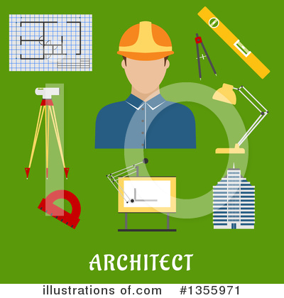 Royalty-Free (RF) Architect Clipart Illustration by Vector Tradition SM - Stock Sample #1355971