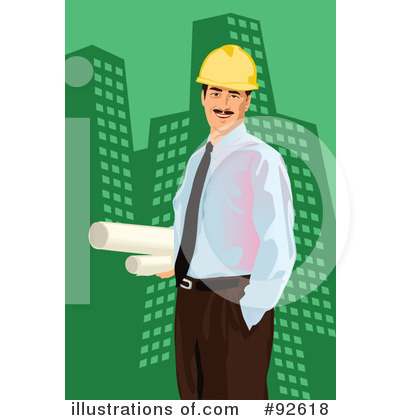 Royalty-Free (RF) Architect Clipart Illustration by mayawizard101 - Stock Sample #92618