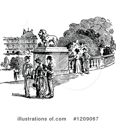 Royalty-Free (RF) Architecture Clipart Illustration by Prawny Vintage - Stock Sample #1209067