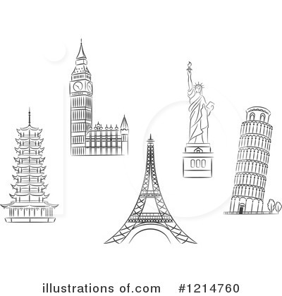 Leaning Tower Of Pisa Clipart #1214760 by Vector Tradition SM