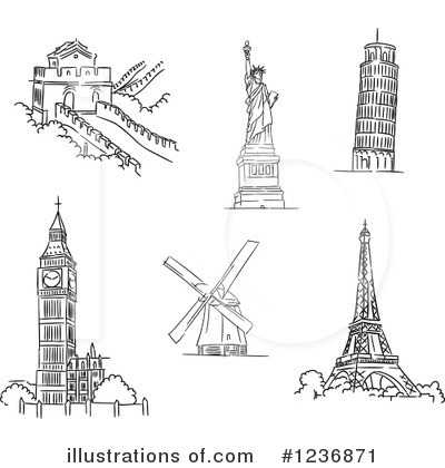Leaning Tower Of Pisa Clipart #1236871 by Vector Tradition SM