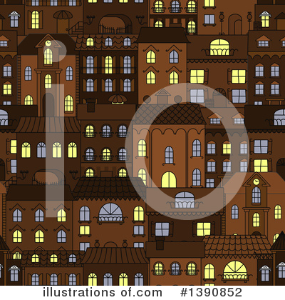 Townhouse Clipart #1390852 by Vector Tradition SM