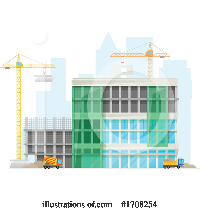 Construction Crane Clipart #1708254 by Vector Tradition SM