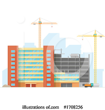 Construction Crane Clipart #1708256 by Vector Tradition SM