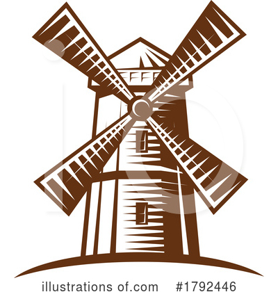 Windmill Clipart #1792446 by Vector Tradition SM