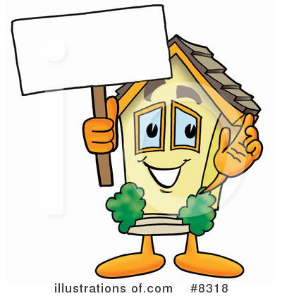 House Clipart #8318 by Mascot Junction