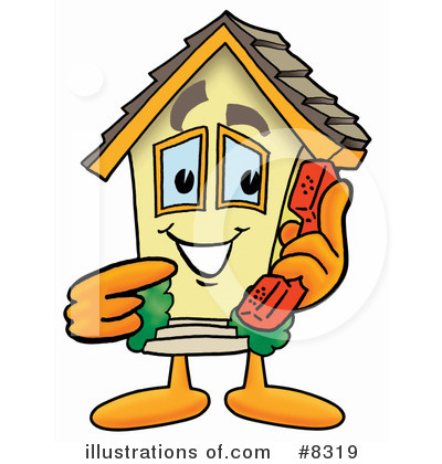 House Clipart #8319 by Mascot Junction