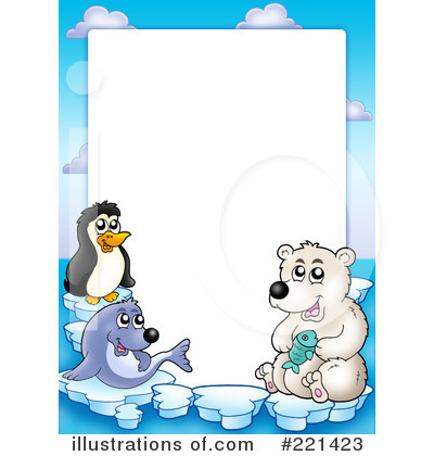 Royalty-Free (RF) Arctic Animals Clipart Illustration by visekart - Stock Sample #221423