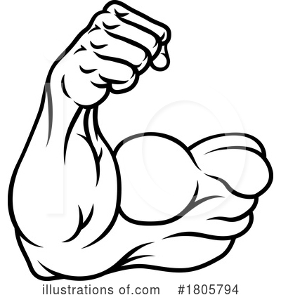 Arm Wrestling Clipart #1805794 by AtStockIllustration