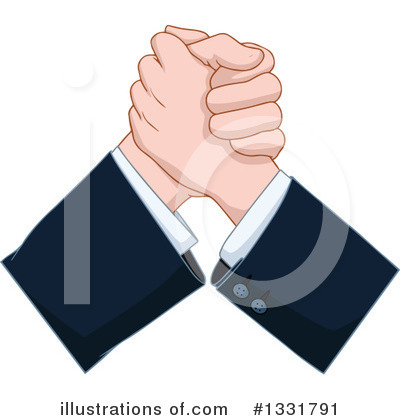 Arm Wrestling Clipart #1331791 by Liron Peer
