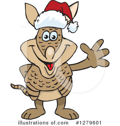 Royalty-Free (RF) Armadillo Clipart Illustration by Dennis Holmes Designs - Stock Sample #1279601