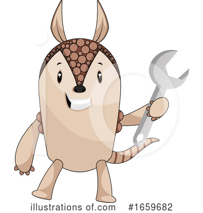 Armadillo Clipart #1659682 by Morphart Creations